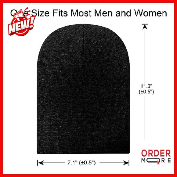 25 Pack Knit Beanie Hats Bulk Winter Skull Caps Unisex Warm main image 4